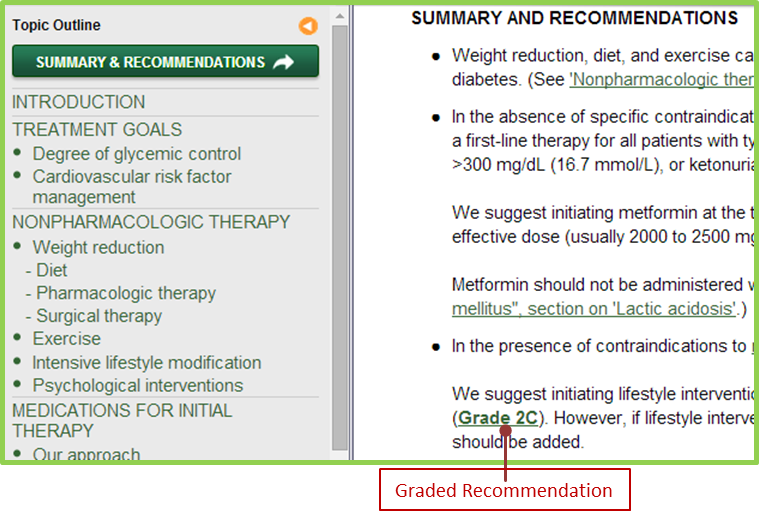 Graded Recommendations